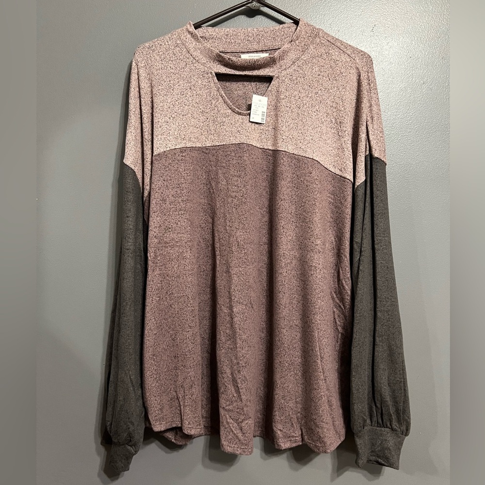 Womens Plus Maurices Long Sleeve Shirt